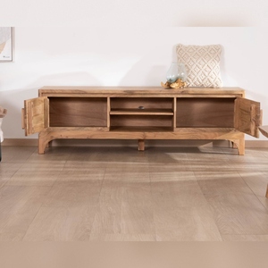 Mueble para TV Vandana Silver Nature de 160 cm, estilo Zen, de madera de acacia, modelo Melody - Product Image 2