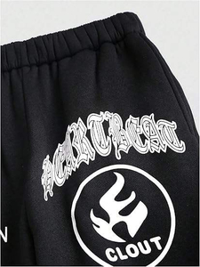 Nuevo Conjunto Deportivo Retro de Moda Urbana con Estampado Digital, Oversize, de Algodón 100% Pesado, Estilo Holgado - Product Image 3