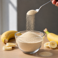 Exportkwaliteit Premium Gefreeze-droogde Bananenpoeder Vegan Zonder Suiker Zoet Bulk 50kg 100% Fruitpoeder Clean Label Ingrediënt