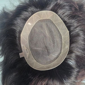 Prothèse capillaire en cheveux humains Remy indiens, modèle Los Angeles - Styles bouclés crépus et ondulations profondes, texture lisse, Bangladesh - Product Image 4