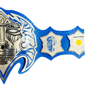 Ceinture de championnat de lutte TNA, design tribal personnalisable, qualité supérieure, ceinture bleue pour les fans et les collectionneurs - Product Image 4