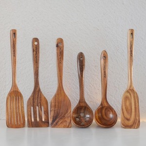 Handmade Wooden <b>Spoon</b> Crafted from Natural Wood Rustic Finish Comfortable Grip Utensil for Cooking and Serving - Product Image 2