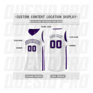 Último Diseño de Camiseta de Baloncesto Personalizada, Malla Transpirable, Ropa Deportiva Masculina con Sublimación y Bordado - Product Image 4
