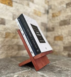 Wooden Polished Book Holder Adjustable Reading Stand for <b>Desk</b> <b>Study</b> Office Home Library Use Modern Tradebyd - Product Image 1