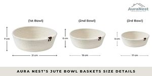 Customised Hot Selling Hand-Woven Cotton Rope Storage Basket for Book and Sundry Desktop Organizer Bin For Multiwork - Product Image 4