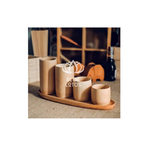 Tasse en bambou naturel vert réutilisable pour café, thé, eau et acheteurs en gros à l'exportation - Product Image 1