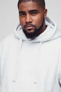 Ensemble de survêtement 2 pièces pour homme en molleton de coton épais grande taille avec imprimé en relief sur toute la surface, comprenant un sweat à capuche et un pantalon de survêtement - Product Image 4