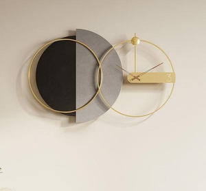 Online Hot Selling Metal <b>Wall</b> <b>Clock</b> Gold and Black Plated Antique Luxury Interior <b>Decorative</b> Unique for Home Living Room <b>Decor</b> - Product Image 4