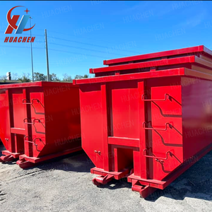 Venta Directa de Fábrica: Contenedor Apilable de Acero al Carbono Rojo para Chatarra Metálica con Escalera, para Gestión de Residuos - Product Image 5