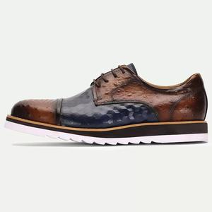 Chaussures habillées en cuir véritable de qualité supérieure pour hommes, style italien, à lacets, Oxford, élégantes, pour affaires, bureau, mariage, fête - Product Image 5
