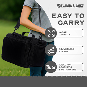 Sac de rangement Flamia en fibre écologique de haute qualité pour outils de toilettage pour animaux de compagnie, idéal pour ranger les ciseaux et accessoires pour petits animaux - Product Image 4