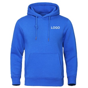 Suéteres de otoño e invierno para hombre, gran oferta, sudaderas con capucha de moda escolar, sudadera de lana cálida, Color sólido, informal, bordado, teñido liso - Product Image 4