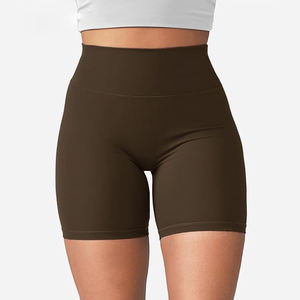 Shorts de sport pour femmes à haute élasticité, taille haute et compression abdominale, pour fitness, rehaussement des hanches et course à pied - Product Image 4