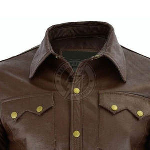 Camisas de Cuero para Hombre Más Vendidas en 2026, Oferta, Precio Económico, Diseña tus Propias Camisas de Cuero de Alta Calidad para Hombre - Product Image 6