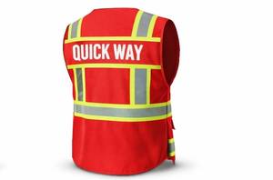 Chaleco de Seguridad Reflectante con Logotipo Personalizado, Impermeable, con Luz LED Intermitente, 100% Poliéster, Alta Visibilidad para Hombre - Product Image 3