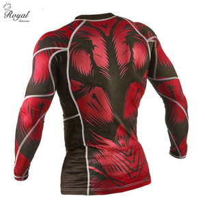 เสื้อรัดกล้ามเนื้อสำหรับผู้ชาย BJJ สีขาว ระบายอากาศได้ดี ยืดหยุ่นสูง ออกแบบ OEM สำหรับ MMA คุณภาพดีที่สุด ผลิตในปากีสถาน - Product Image 4