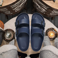 Sandales compensées en EVA moulé haute densité à double bride, légères, antidérapantes, confortables, rehaussantes, tendance mode pour femme, OEM, grandes tailles
