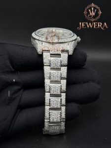 Mossinate Luxury High Quality Stainless Steel Analog Glass Watch Sparkling Diamonds for Men Women Mechanical Movement Hip Hop - Product Image 5