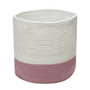 Premium Quality Eco-Friendly Foldable Cotton Storage <b>Basket</b> for Home Bedroom Bathroom or Living Room Multi-functional Save Space - Product Image 2