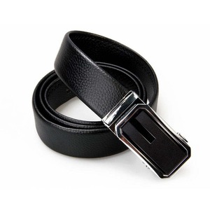 Ceintures en cuir décontractées de bonne qualité, en cuir de vache, avec boucle carrée en alliage, légères, écologiques, respirantes, largeur 3,5 cm, personnalisables, OEM - Product Image 1