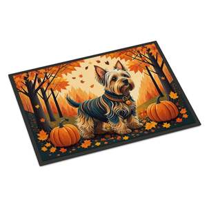 Silky Terrier Fall Indoor/<b>Outdoor</b> Non-Slip Washable Low Pile Door <b>Mat</b> 24H X 36W for Entryway or Front Door - Product Image 1