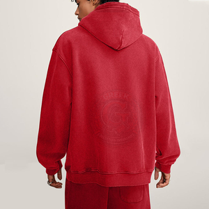 Sweat-shirt à capuche décontracté en coton pour homme, en molleton brossé de qualité supérieure, idéal pour la mode urbaine et le confort quotidien - Product Image 4