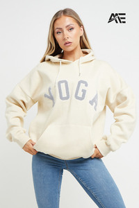 Sudadera con capucha de chenilla personalizada para mujer, estilo universitario, oversize, de forro polar, proveedor OEM de ropa urbana, sudaderas con capucha para mujer - Product Image 1