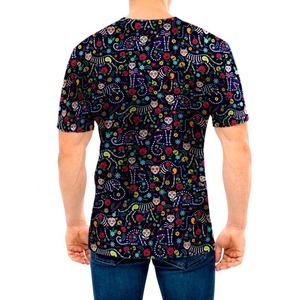 T-shirts de sport personnalisés avec logo imprimé sur toute la surface, respirants, en polyester, séchage rapide, pour la course à pied et l'entraînement, vente en gros, pour hommes - Product Image 3