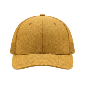 Gorras Trucker de Golf de Marca Privada, 6 Paneles, Malla Premium, Cierre a Presión, OEM ODM, Logotipo Personalizado, MOQ Bajo, Color Dorado, Indonesia - Product Image 1