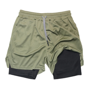 Shorts de sport en coton épais pour hommes, micro-extensibles, respirants, pour la course et l'entraînement, personnalisables - Product Image 6