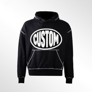 Factory Price Unisex Oversized Hoodie Drop Shoulder Hoodie Fashion Sweatshirt OEM Production - Product Image 5