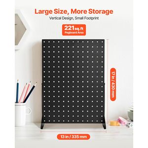 Espositore da Tavolo con Pannello Forato 17 X 13, Organizzatore per Accessori in Acciaio Laminato a Freddo Rinforzato - Product Image 2