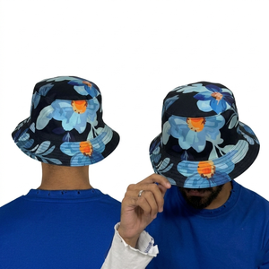 Chapeau Bob Unisexe en Coton à Imprimé Numérique Rouge – Expédition Quotidienne – Idéal pour les Loisirs, les Voyages, les Fêtes, la Pêche, les Activités de Plein Air et le Cyclisme - Product Image 3