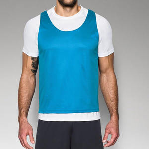 Training <b>Bibs</b> Breathable Quick Dry Football Sleeveless Jersey Tank Tops & T-shirts-customizable Team Name Training Gear Wear - Product Image 3