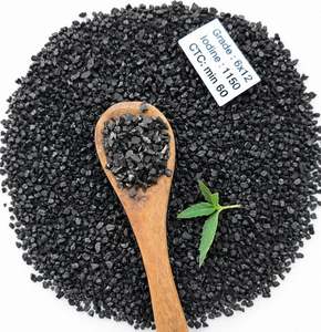 Carbón Activado de Cáscara de Coco 6x12, Grado Industrial para Recuperación de Oro, Precio de Oferta por Exportador - Product Image 1