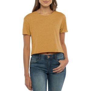Camiseta Corta de Mujer de la Mejor Calidad, Manga Corta, Color Sólido, Estilo Casual, Corte Regular, 100% Algodón, para Verano, en Oferta - Product Image 6