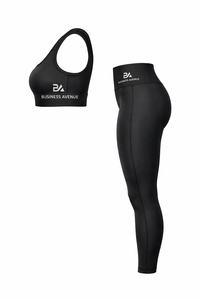 Combinaison de yoga imprimée à col en V, extensible dans quatre directions, longueur genou, avec des caractéristiques antibactériennes et respirantes en Spandex/Polyester - Product Image 4