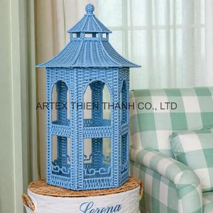 New Arrival Handwoven <b>Rattan</b> Pagoda Decorative Piece for Home Decor Natural Wicker Ornament OEM Export - Product Image 2
