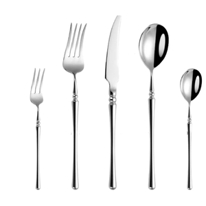 Juego de Cubiertos de Lujo de 6 Piezas, Estilo Vintage, Cobre Retro, Cucharas de Café con Cabeza de Cristal, Tenedores de Postre, Cucharillas, Vajilla Metálica, Regalo - Product Image 4