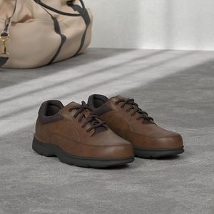 Round Toe Men Vintage <b>Oxfords</b> Leather Waliking Shoes Non-Slip Soft Lace up Low-Top <b>Platform</b> Business Dress Formal Durable Sole - Product Image 3