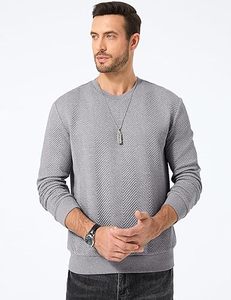 <b>Men's</b> Crewneck <b>Fleece</b> Pullover Sweatshirt 100% Cotton Winter Streetwear Long Sleeve OEM Service - Product Image 3