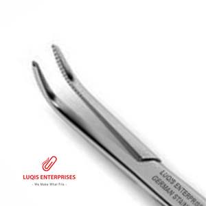 Forceps chirurgical incurvé pour bébé, instrument chirurgical très délicat, pince hémostatique en acier inoxydable, outil de précision à pointe fine - Product Image 2