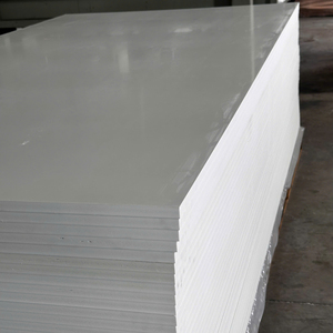 White 25mm Thick PVC Foam Board <b>Sheet</b> 0.6 G/cm3 Density Waterproof Fire Resistant Furniture <b>Plastic</b> Boards for Moulding - Product Image 1