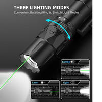 OCSHARK GLL25 2500lm Combo Lumière Laser pour R Compatible avec Interrupteur Magnétique à Distance Ar Light Laser Combo avec Stroboscope de Défense