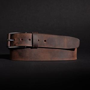 Pin Buckle Genuine Leather Belt 3.5cm Width Solid for Men Custom Size for Women <b>Cow</b> Hide Material - Product Image 3