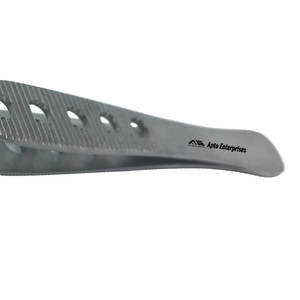 Pince à tissus Adson Brown en acier inoxydable, plate, fenêtrée, de 4-3/4 pouces de long, 9x9 dents, droite, qualité supérieure - Product Image 5