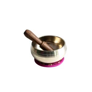 Bol chantant en laiton martelé à la main avec mallette et coussin, ensemble de bols chantants tibétains pour la méditation et la guérison, pour soulager le stress - Product Image 2