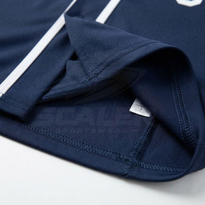 Maillot de baseball à prix imbattable, faible MOQ, 100 % polyester, antibactérien, respirant, séchage rapide, col en V, idéal pour l'entraînement et les matchs d'équipe - Product Image 6