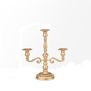 Candélabre en métal traditionnel, support de bougie décoratif classique pour centre de table de mariage, élément de décoration élégant pour la maison - Product Image 4