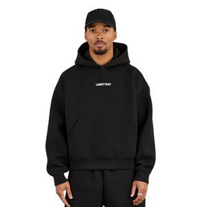 Ensemble de survêtement décontracté pour homme : sweat à capuche ample et pantalon à jambe droite avec ourlet ouvert, taille élastique, manches longues - Product Image 3